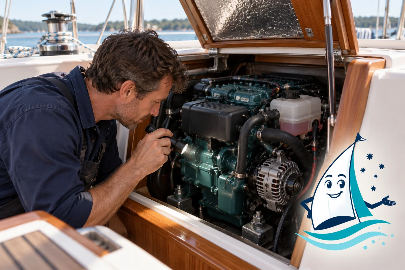 Viewing: illustrative yacht-buying scene with Saily