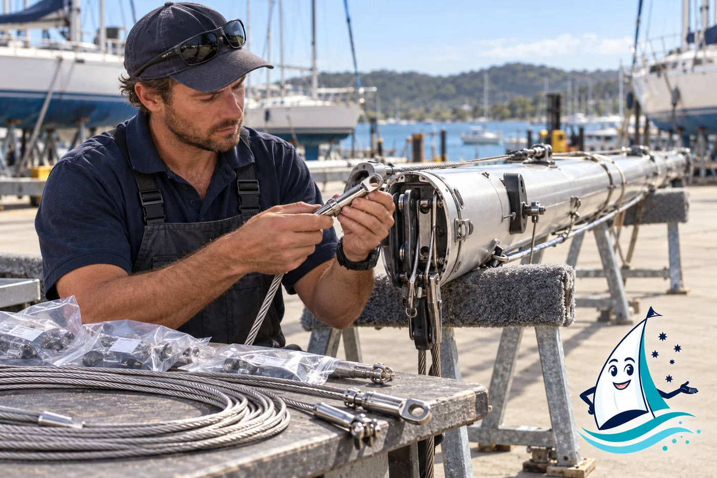 Standing rigging, mast & deck hardware upgrade guide: editorial illustration featuring Saily